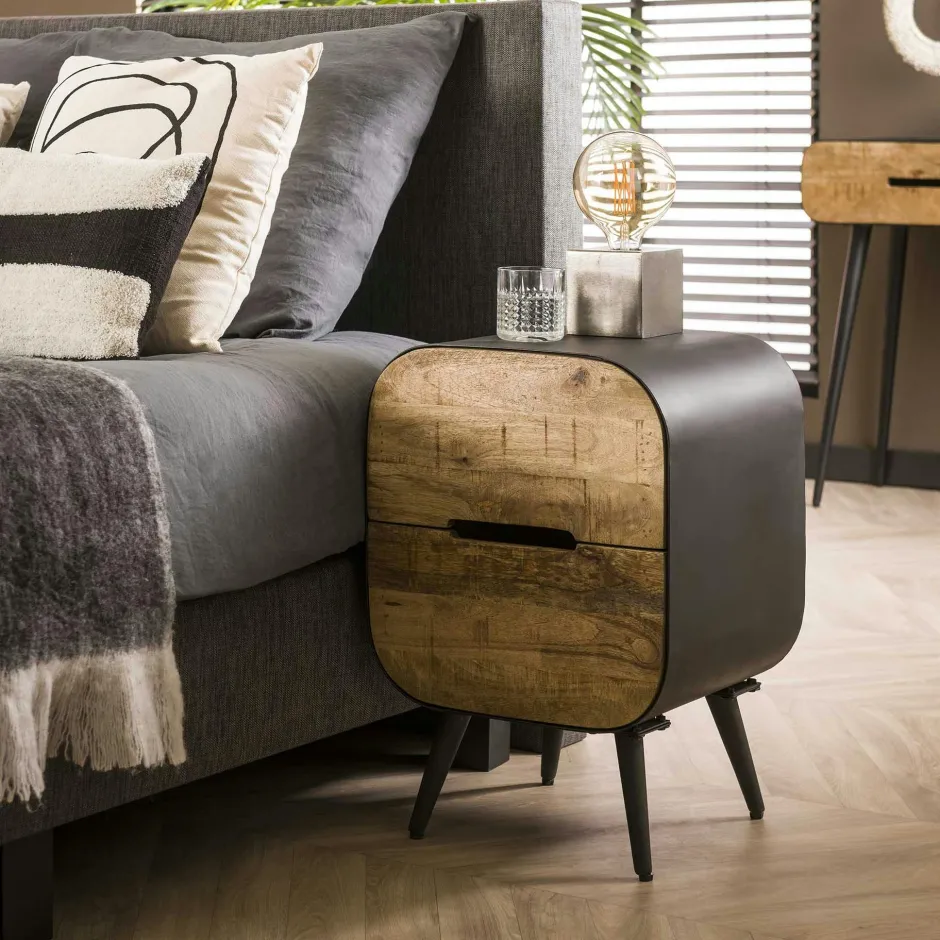 Swing Miroirs|Miroir rectangulaire en bois de teck 180 cm