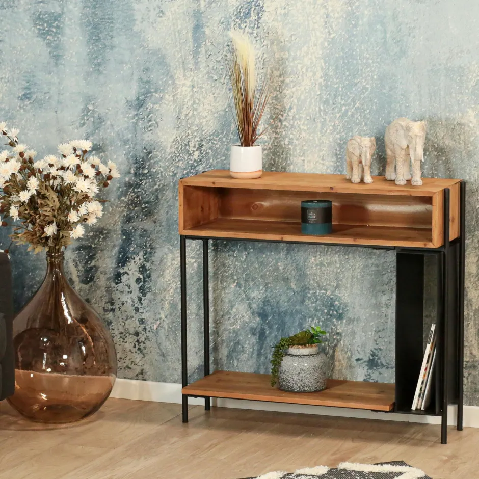 Swing Miroirs|Miroir rectangulaire en bois de teck 180 cm