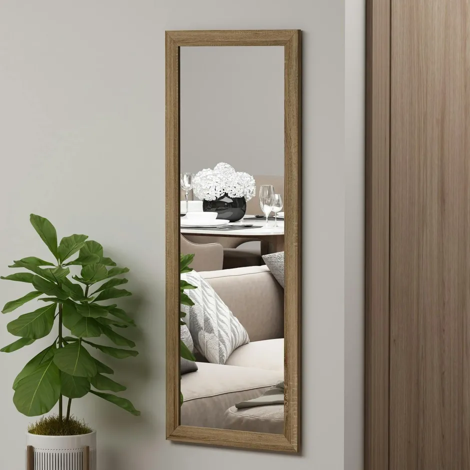 CODY Miroirs|Miroir rectangulaire mural avec cadre noir 105 cm