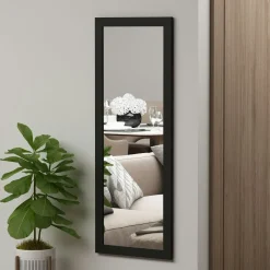 CODY Miroirs|Miroir rectangulaire mural avec cadre blanc 105 cm