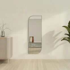 CODY Miroirs|Miroir rectangulaire noir - angles arrondis 120 cm