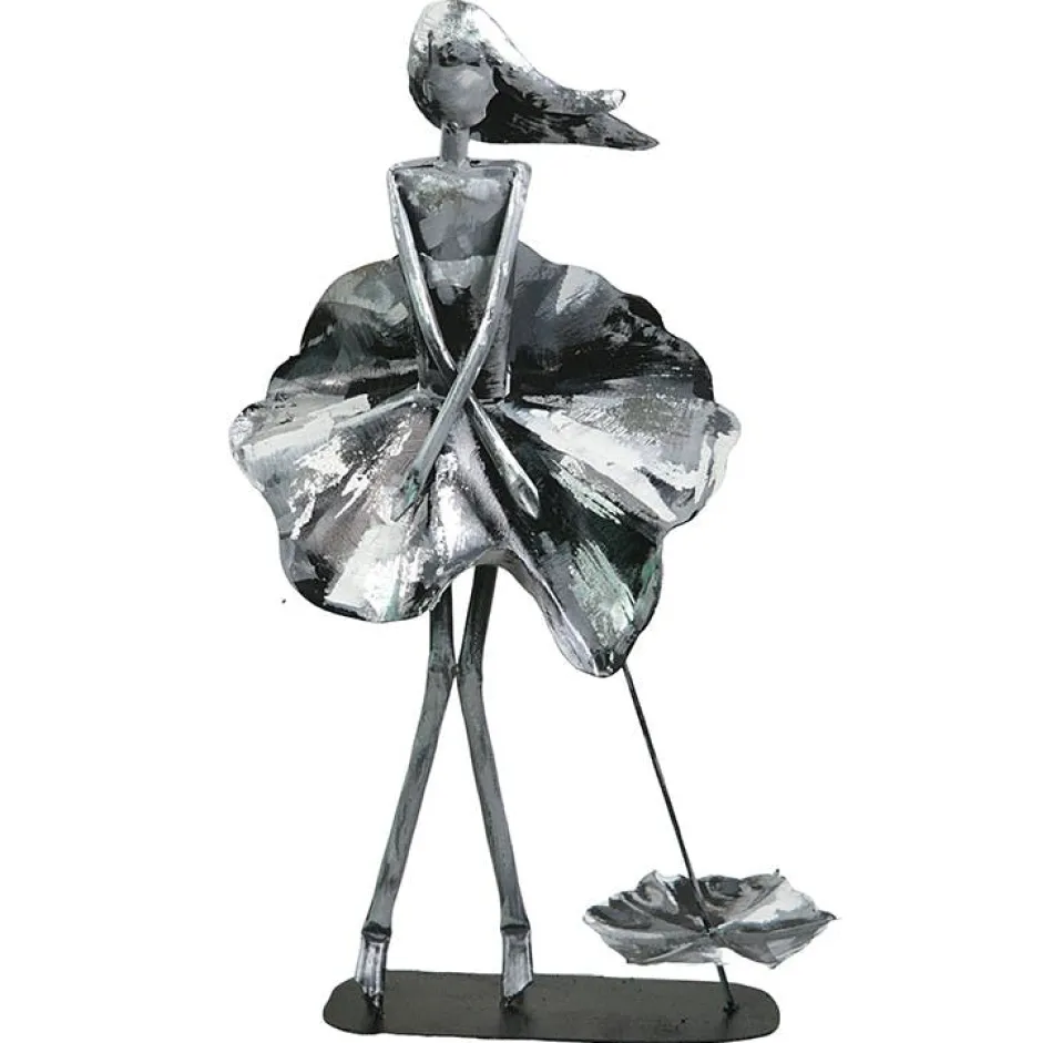 Objets Décoration·Figurines / Statues|Objet déco à poser femme argent