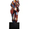 Objets Décoration·Figurines / Statues|Objet déco salon tête de cheval métal peint