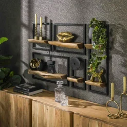 Rangements Déco·Paniers / Boîtes De Rangement|Vannerie Rotin|Panier de rangement déco en jacinthe d'eau avec poignées (lot de 2)