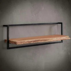 Melbourne Meubles De Salon·Etagères Murales|Meubles De Rangement·Etagères Murales|Petite étagère murale bois métal (lot de 5)