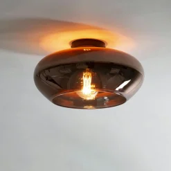 Niagara Suspensions / Lustres|Plafonnier en verre cuivré