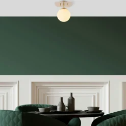 SIERRE Suspensions / Lustres|Plafonnier globe – finition dorée chic