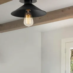 URLA Suspensions / Lustres|Plafonnier vintage métal brossé - intérieur or