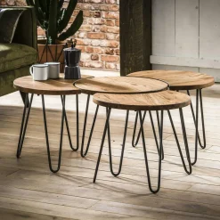 Univers Déco·Classique Chic|Bouts De Canapé En Bois|Plateau Table d'appoint en bois blanc avec 2 tiroirs H73cm