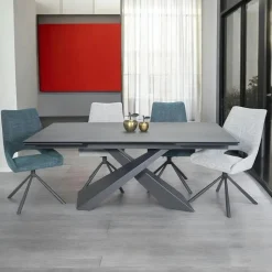 LOMBARDIE Arts De La Table·Plateaux|Plateau tournant apéritif en céramique anthracite