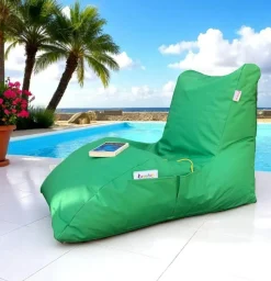 ARTA Transats / Bains De Soleil|Pouf bain de soleil XXL imperméable – bleu