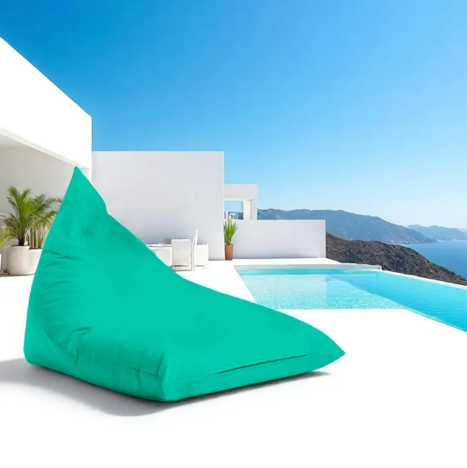 ARTA Coussins / Poufs De Jardin|Pouf berlingot extérieur turquoise