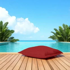 ARTA Coussins / Poufs De Jardin|Pouf coussin de sol extérieur imperméable - rouge