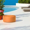 ARTA Coussins / Poufs De Jardin|Pouf extérieur imperméable orange - forme ronde