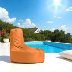 ARTA Coussins / Poufs De Jardin|Pouf poire extérieur orange