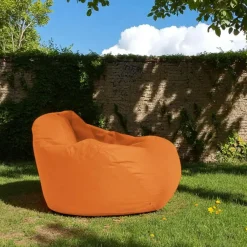 ARTA Coussins / Poufs De Jardin|Pouf poire géant extérieur orange