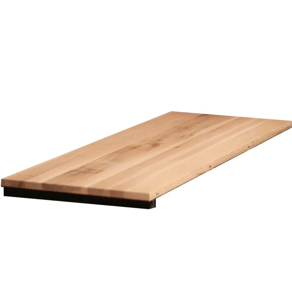 PALERME Rallonges De Tables À Manger|Rallonge pour table ronde et carrée extensible en chêne blanc 130 cm (40 cm)