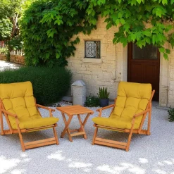 SORA Salons De Jardin·Salons Détente|Transats / Bains De Soleil|Salon jardin détente beige - 2 assises confort