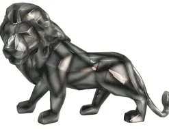 Objets Décoration·Figurines / Statues|Sculpture moderne lion gris anthracite