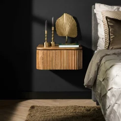 MASSA Meubles De Rangement·Semainiers|Semainier en bois de manguier et marbre 5 tiroirs