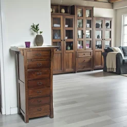 Maori Meubles De Rangement·Semainiers|Semainier meuble bois massif style colonial