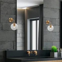 ZURICH Suspensions / Lustres|Suspension blanche contemporaine avec abat-jour doré