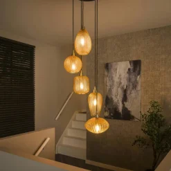 BIEL Suspensions / Lustres|Suspension blanche moderne - forme florale