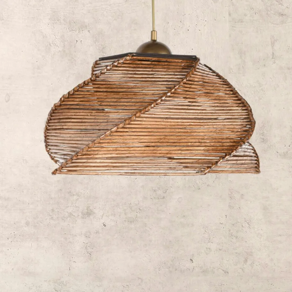 OLTEN Suspensions / Lustres|Suspension bohème forme ronde - spirale ø36 cm