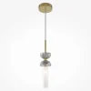 ENID Suspensions / Lustres|Suspension design blanche – sablier marbre & verre blanc