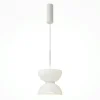 ENID Suspensions / Lustres|Suspension design blanche – sablier en verre blanc