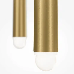 AURORA Suspensions / Lustres|Suspension design dorée LED - 3 tiges verticales