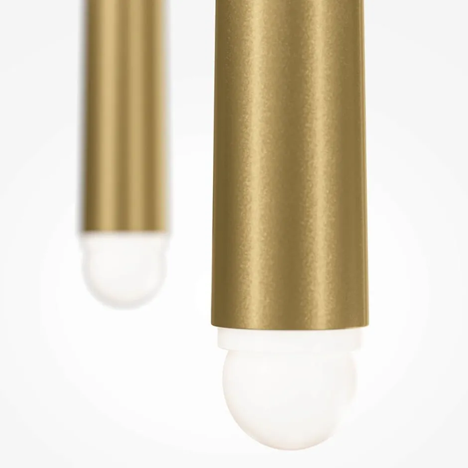 AURORA Suspensions / Lustres|Suspension design dorée LED - 3 tiges verticales