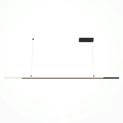 SALEM Suspensions / Lustres|Suspension design LED – double barre noire minimaliste