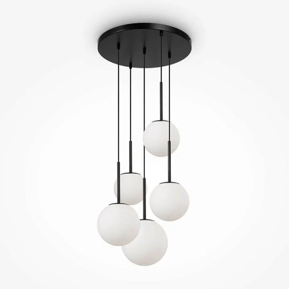 DELTONA Suspensions / Lustres|Suspension globe en verre & tige or, 20 cm