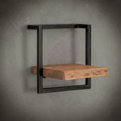 CAMOGLI Suspensions / Lustres|Suspension industrielle - cube bois