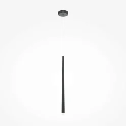 AURORA Suspensions / Lustres|Suspension LED design noire - 1 tige verticale