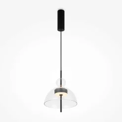 NORA Suspensions / Lustres|Suspension LED moderne - verre fumé silhouette ronde