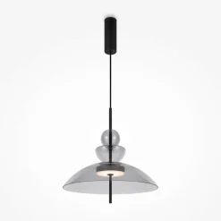 NORA Suspensions / Lustres|Suspension LED moderne - verre fumé silhouette ronde