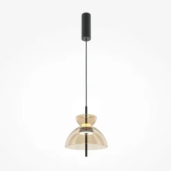 NORA Suspensions / Lustres|Suspension LED moderne - verre ambré silhouette cloche
