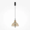 NORA Suspensions / Lustres|Suspension LED moderne - verre ambré silhouette ronde