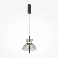NORA Suspensions / Lustres|Suspension LED moderne - verre fumé silhouette cloche