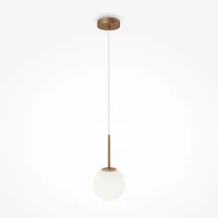 DELTONA Suspensions / Lustres|Suspension moderne noir & blanc – 5 globes en grappe