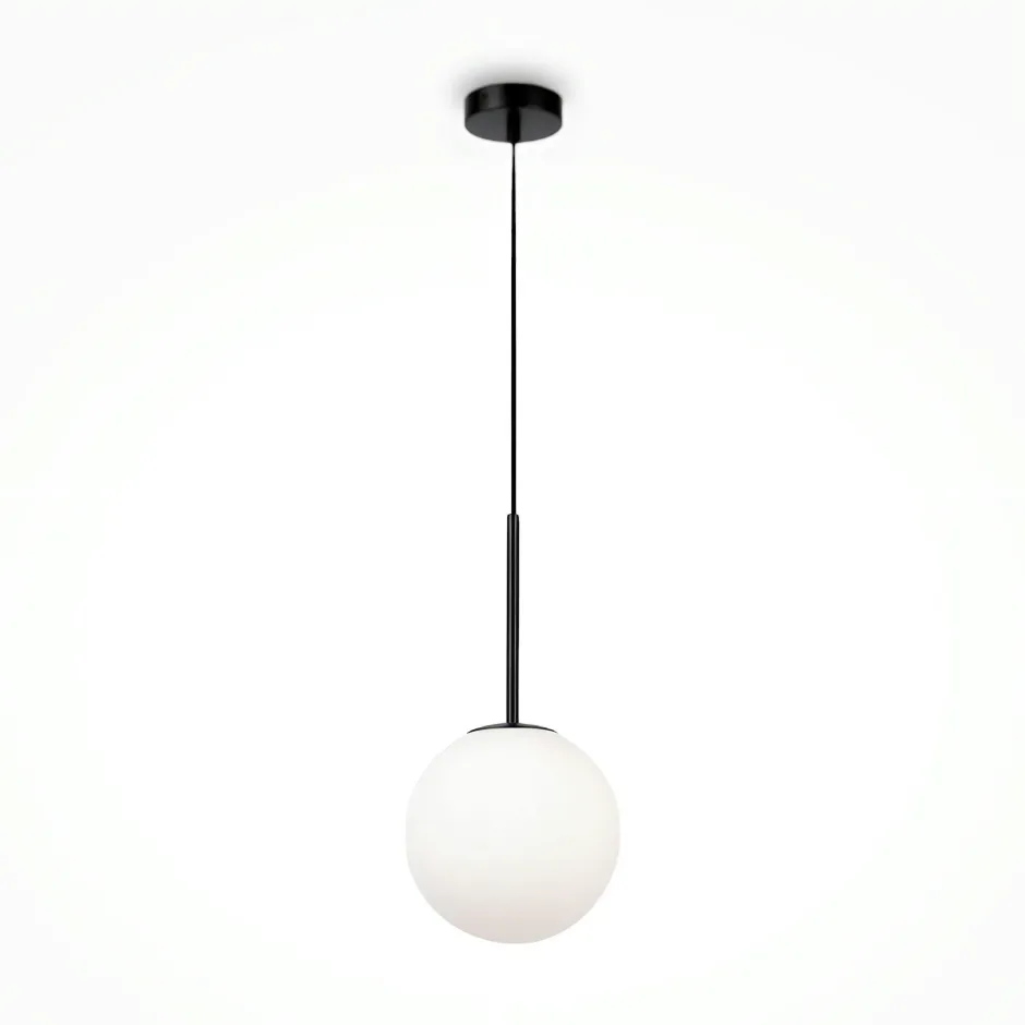 DELTONA Suspensions / Lustres|Suspension moderne noir & blanc – 5 globes en grappe