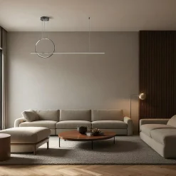 SALEM Suspensions / Lustres|Suspension noire LED – 1 barre verticale design