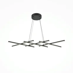 SALEM Suspensions / Lustres|Suspension noire LED – barres croisées minimalistes