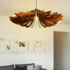 BIEL Suspensions / Lustres|Suspension salle à manger marron - forme florale