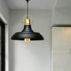 SILE Suspensions / Lustres|Suspension vintage métal noir & or industriel chic