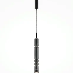 SOLANA Suspensions / Lustres|Suspension design LED – abat‑jour verre taillé 365 cm 