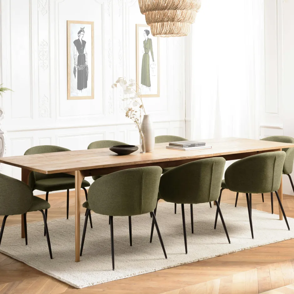 PANAMA Tables À Manger En Bois|Tables À Manger Rectangulaires|Table à manger contemporaine teck 220 cm