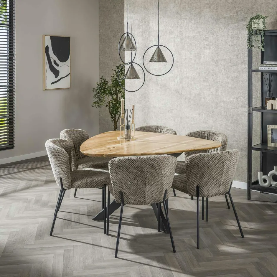 Melbourne Tables À Manger En Bois|Table à manger en bois d'acacia forme triangulaire 135 cm